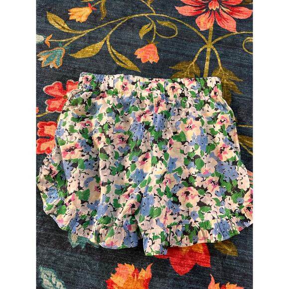 NWOT Ganni Floral Ruffle-Trim Shorts Size 42 / Large - Picture 5 of 9